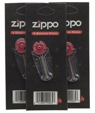 3 PACKS 100% GENUINE ZIPPO LIGHTER  18 FLINTS GENUINE ORIGINAL FREE POSTAGE