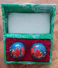 Vintage Chinese Chiming Stress / Meditation / Baoding Balls - Boxed
