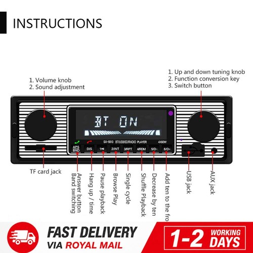 Retro car bluetooth - retro,