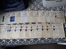 TOTTENHAM SPURS 26 HOME PROGRAMMES BUNDLE 1951 - 1961 (INC. 4 DOUBLE SEASON)