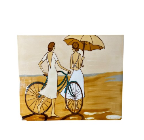Handmade ceramic art tile - ceramic,