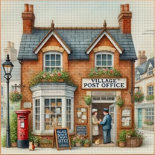 Printed cross stitch kit ct - printed,
