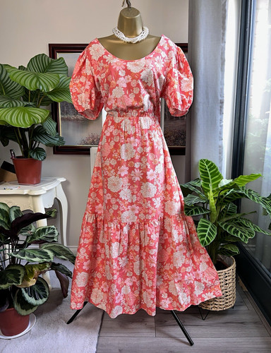 New coral floral long - f&f,