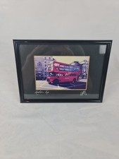 London Red Bus Framed Photo