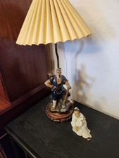 Decorative Asian Lamp & Figure
