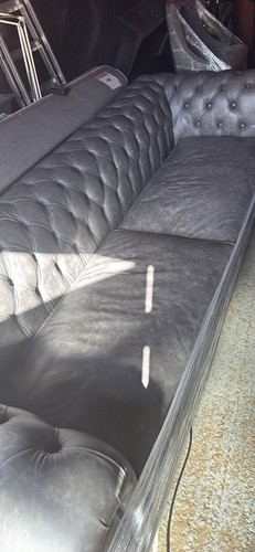 Chesterfield style grey real