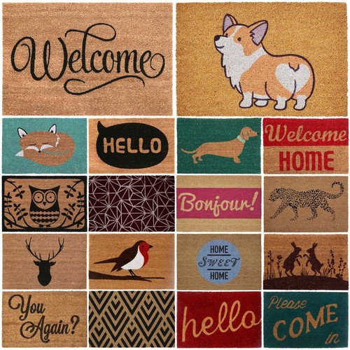 Door mat natural coir doormats - natural,