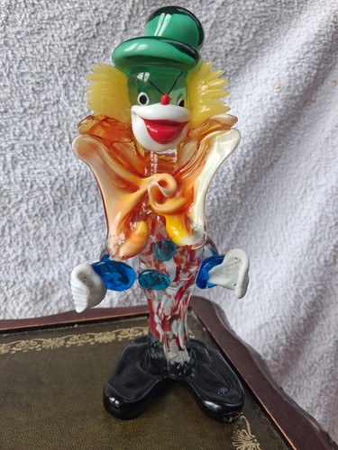 Murano glass clown figurine - murano,