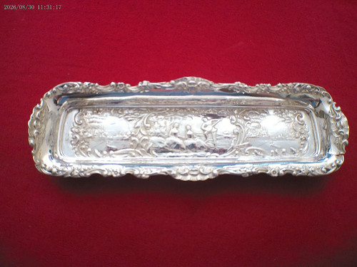Antique solid silver repousse - solid,