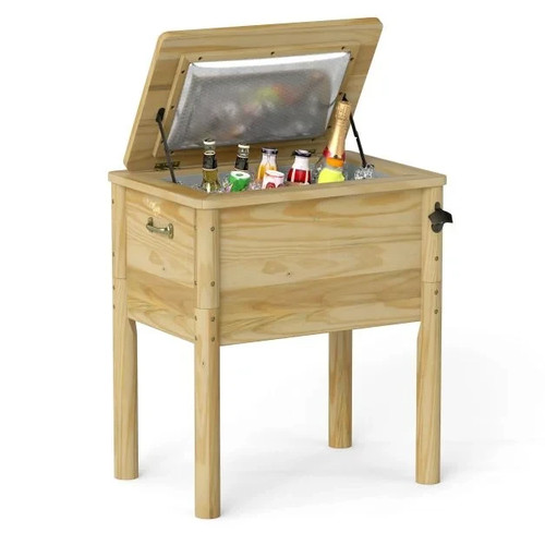 Costway 51l wooden - costway, patio