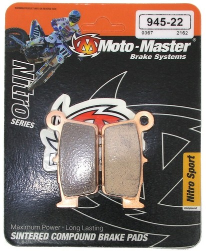 Moto master rear brake pads - moto,