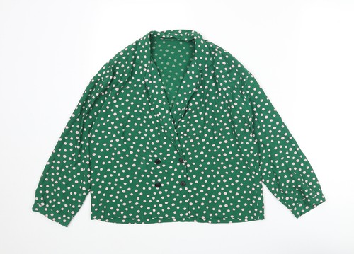 Topshop womens green polka - womens, dot