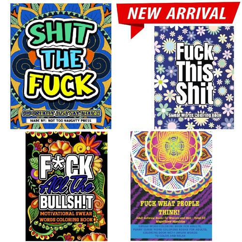 Adult colouring books swear - colouring,