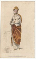 ACKERMANN REPOSITORY    Regency Fashion Plate   WALKING DRESS  JAN 1809