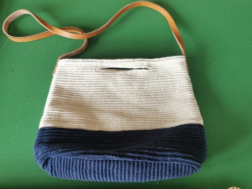 Bag navy and cream - navy,