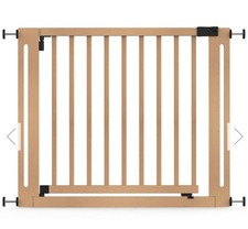 Safetots Baby Gate, Wooden Elegance, Safety Gate, Natural, 95cm - 103cm