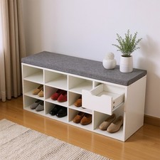 Wooden Shoe Storage Bench