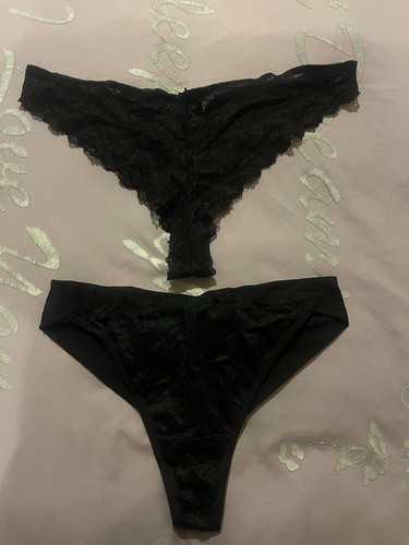 2pairs ladies black - black, briefs