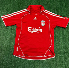 Liverpool FC 2006 Home T-Shirt Adidas Kit | Child Boys 10 Years Football Top