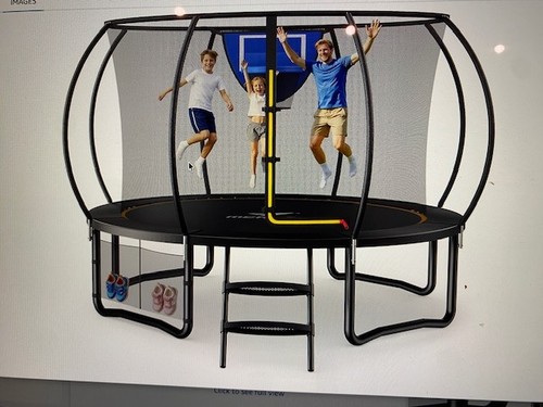 Merach trampoline safety - merach, 14'