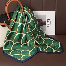 Luxury satin silk square - silk, scarf
