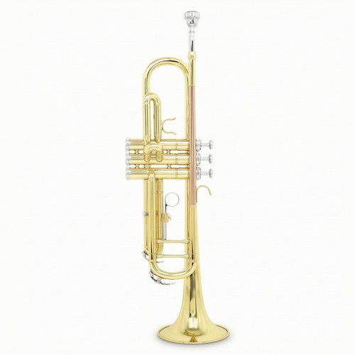 Flat trumpet gold - b-flat, b