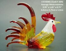 Coloured GLASS ROOSTER