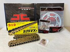 YAMAHA MT07 CHAIN AND SPROCKET KIT 2014 TO 2023  DID GOLD X-RING