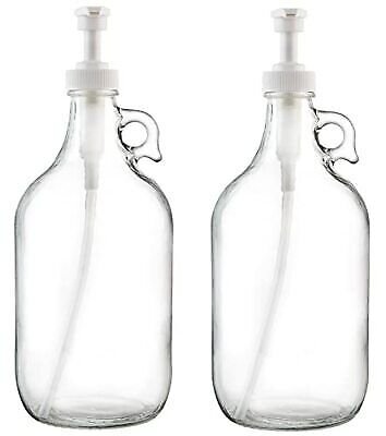 Half gallon glass - half, pump