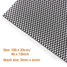 Universal Honeycomb Mesh Black Car Bumper Grill Net Vent Racing Grille