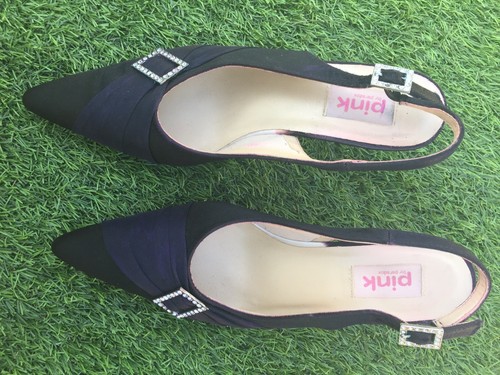 Pink paradox satin slingback - pink,
