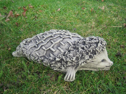 Funny hedgehog garden ornament - garden,