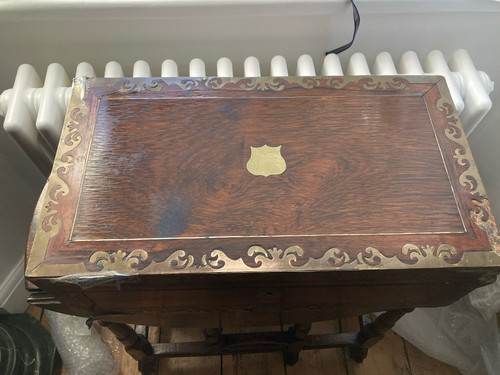 Regency rosewood brass bound - regency,