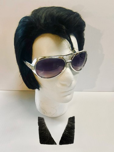 Elvis wig styled with - styled,
