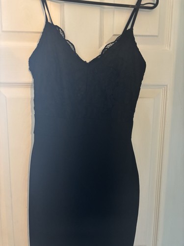 Lipsy black lace detail dress - lipsy,