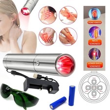 5LED 420/630/660/850/900nm Infrared Red Light Therapy Flashlight For Pain Relief
