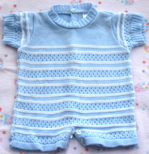 Baby Boy Fine Knit Romper All