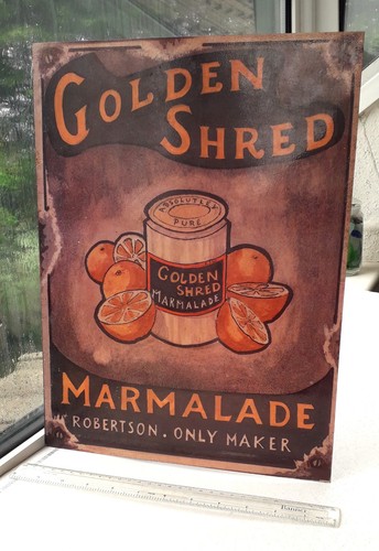 Steel retro repro golden shred - steel,