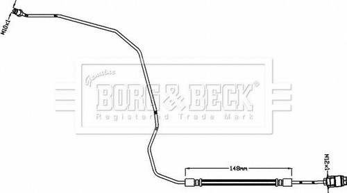 Borg beck bbh8465 brake - bbh8465, hose