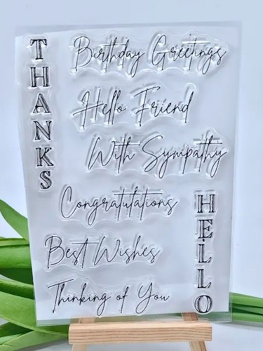 Clear stamps sentiments - clear,