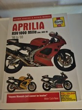 HAYNES Aprilia RSV 1000 MILLE, RSV-R, 1998-2003 Hardback 