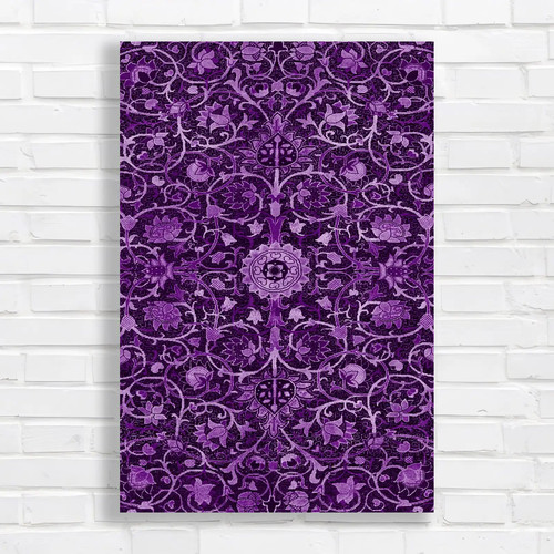 Ornate floral tapestry purple - ornate,