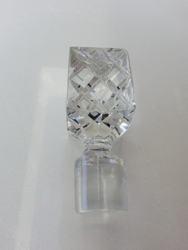 Hand cut crystal decanter - hand,