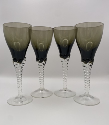 Vintage smoked twist stem - smoked,