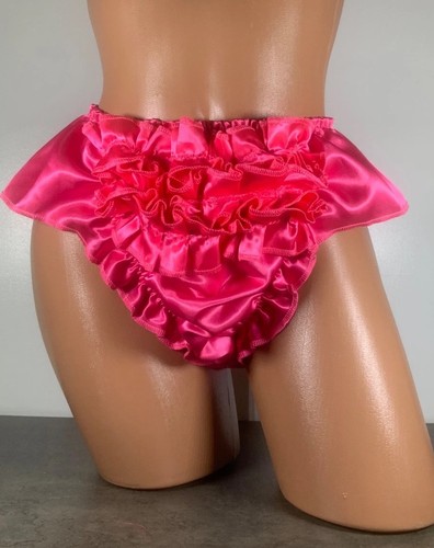 Hot pink sissy satin adult - pink,