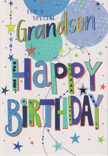 Grandson birthday greeting - grandson,
