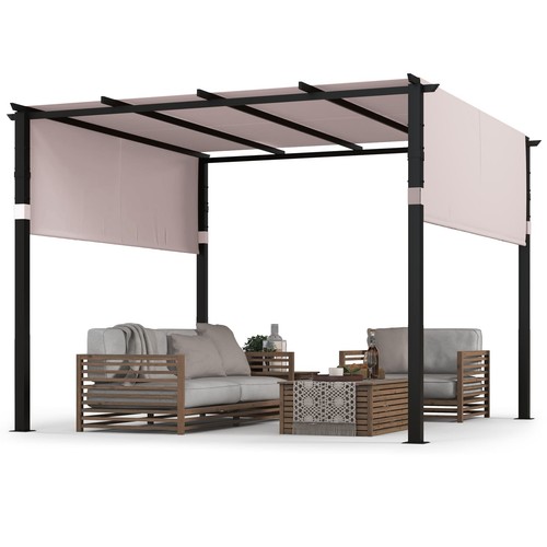 10x10 flat top pergola canopy - 10x10,
