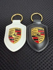 2X Porsche Crest Leather