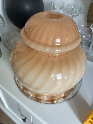 Glass lampshade vintage - lampshade,