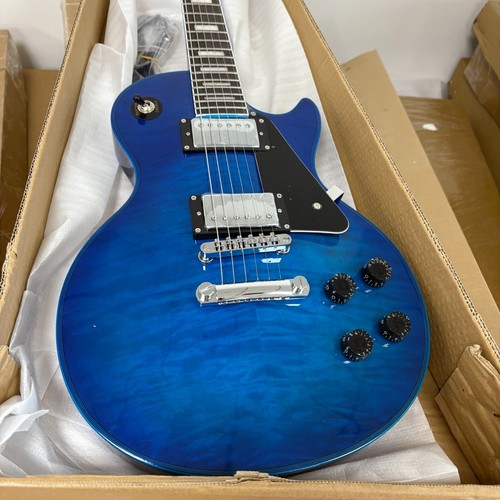 Blue burst style - burst, lp